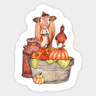 Pumpkin Pie Fixins Sticker